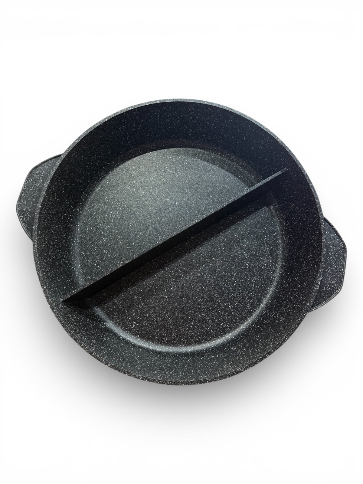 Padella DUO In Pietra Lavica 32 cm Made in Italy Antiaderente Antigraffio per gas e forno + pinza
