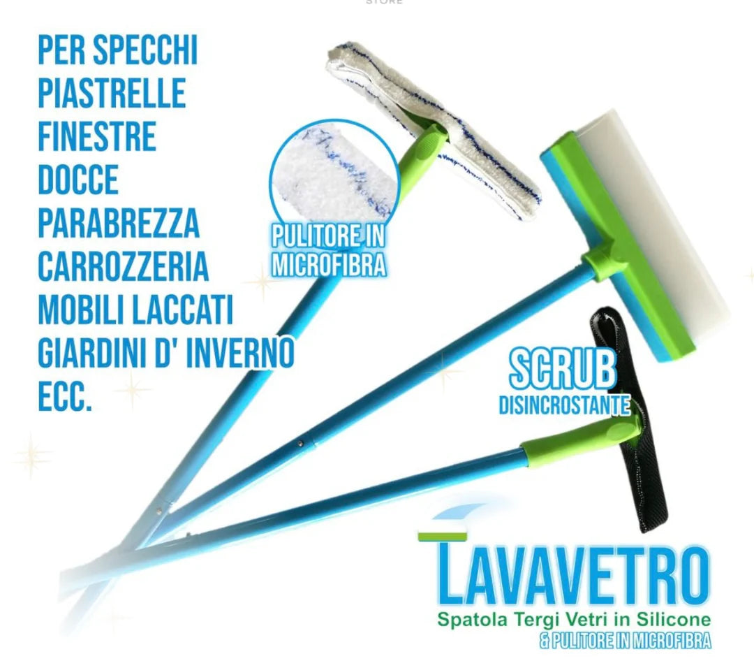 Clean Glass professional set Grande e piccolo